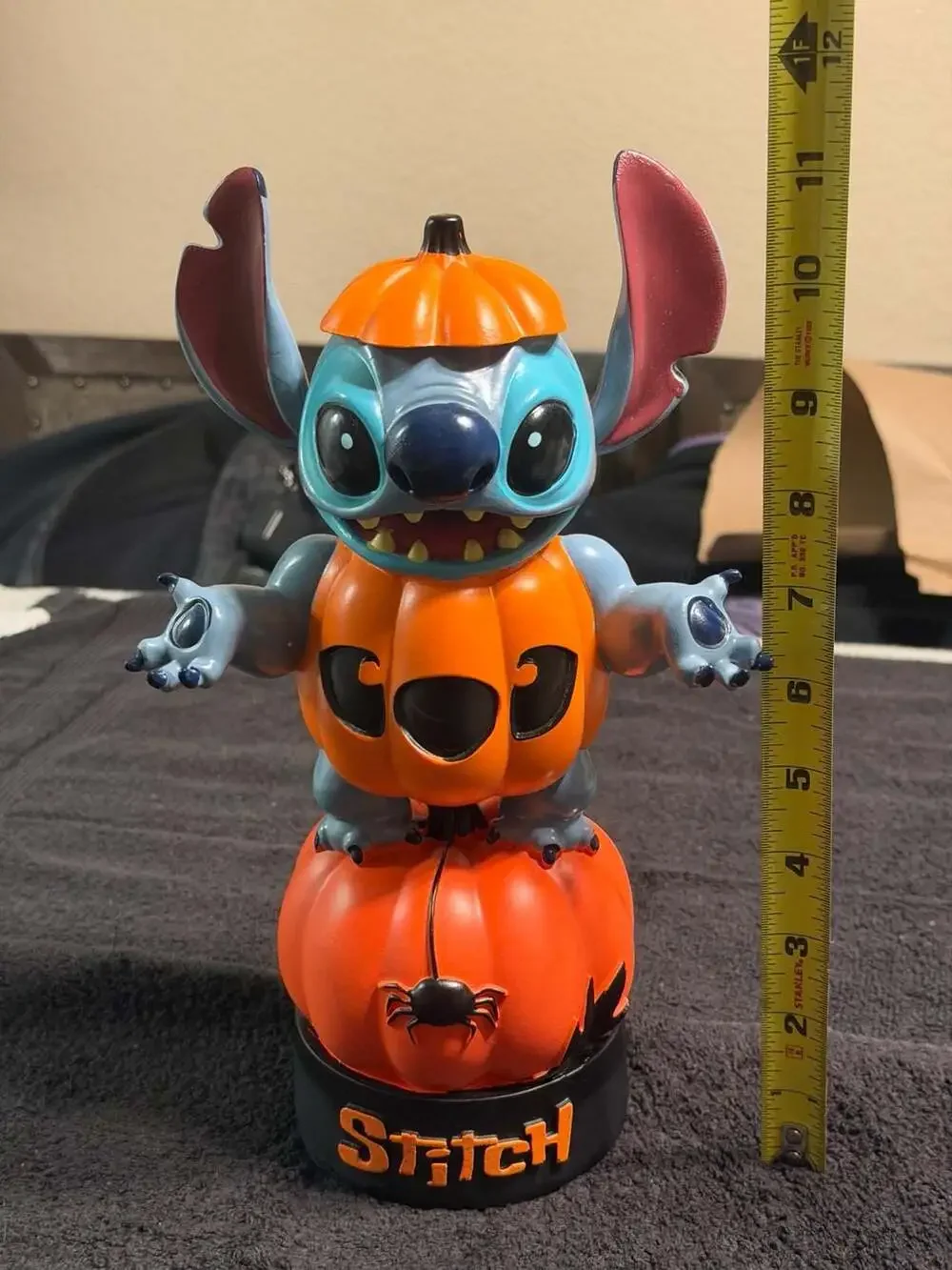 Disney Stitch in Pumpkin Costume Halloween Resin Figure Statue